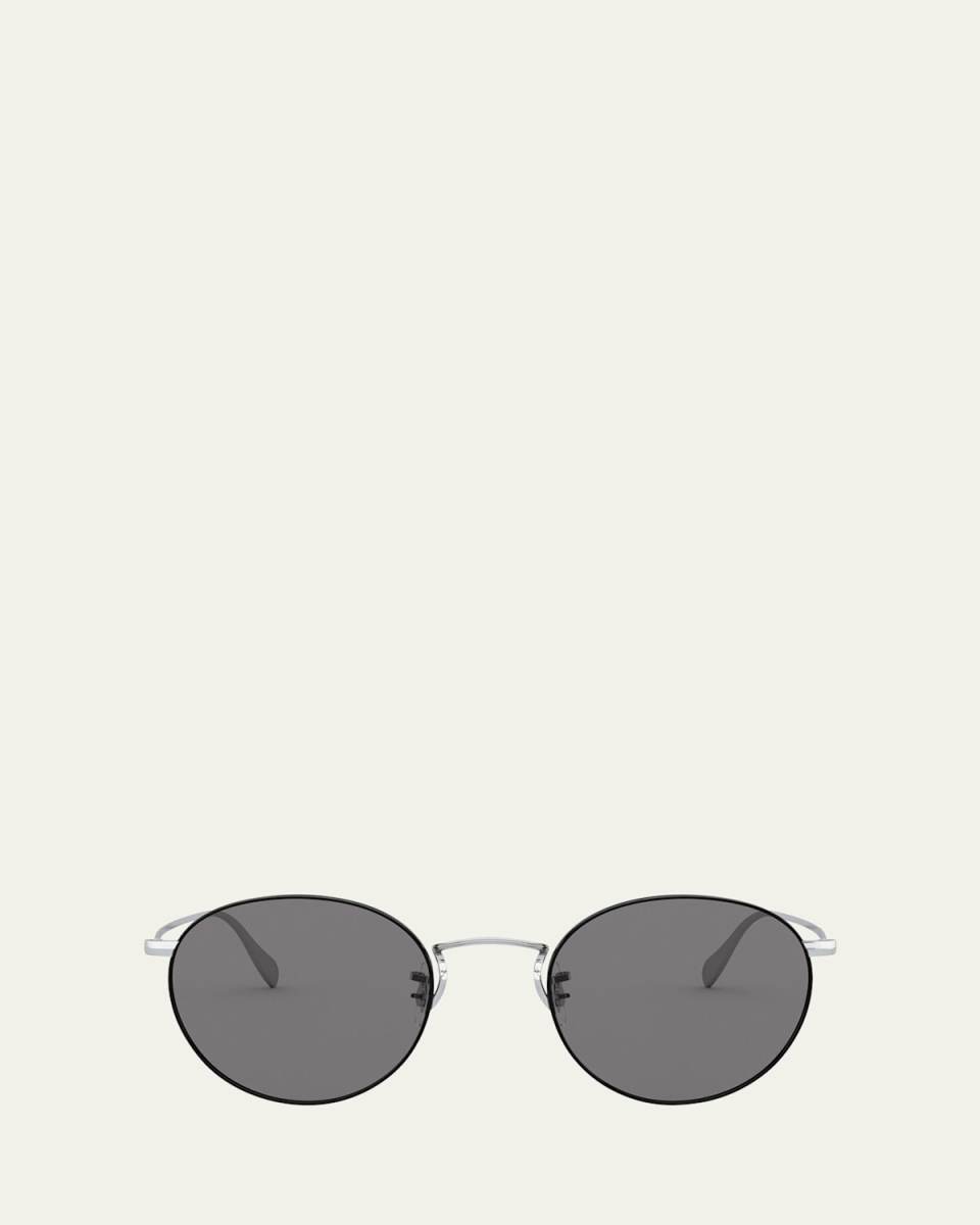 Coleridge Round Metal Aviator Sunglasses